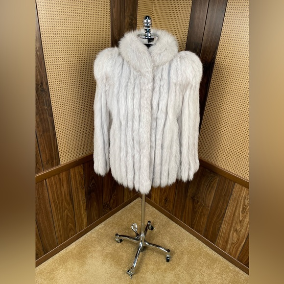 Saga Fox Jackets & Blazers - Vintage Saga Blue Fox Fur Coat Jacket Large